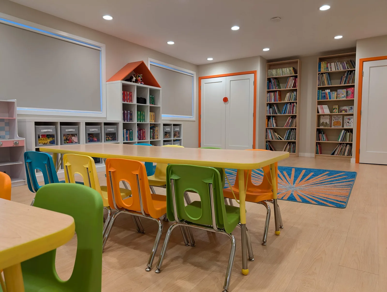 A bright classroom at Starbright's Campbell Campus
